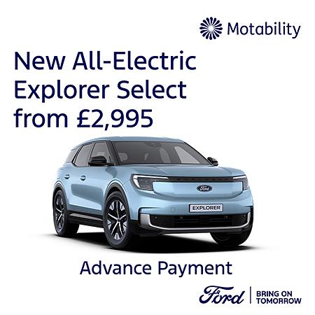 New Ford New All Electric Explorer Select on Motability